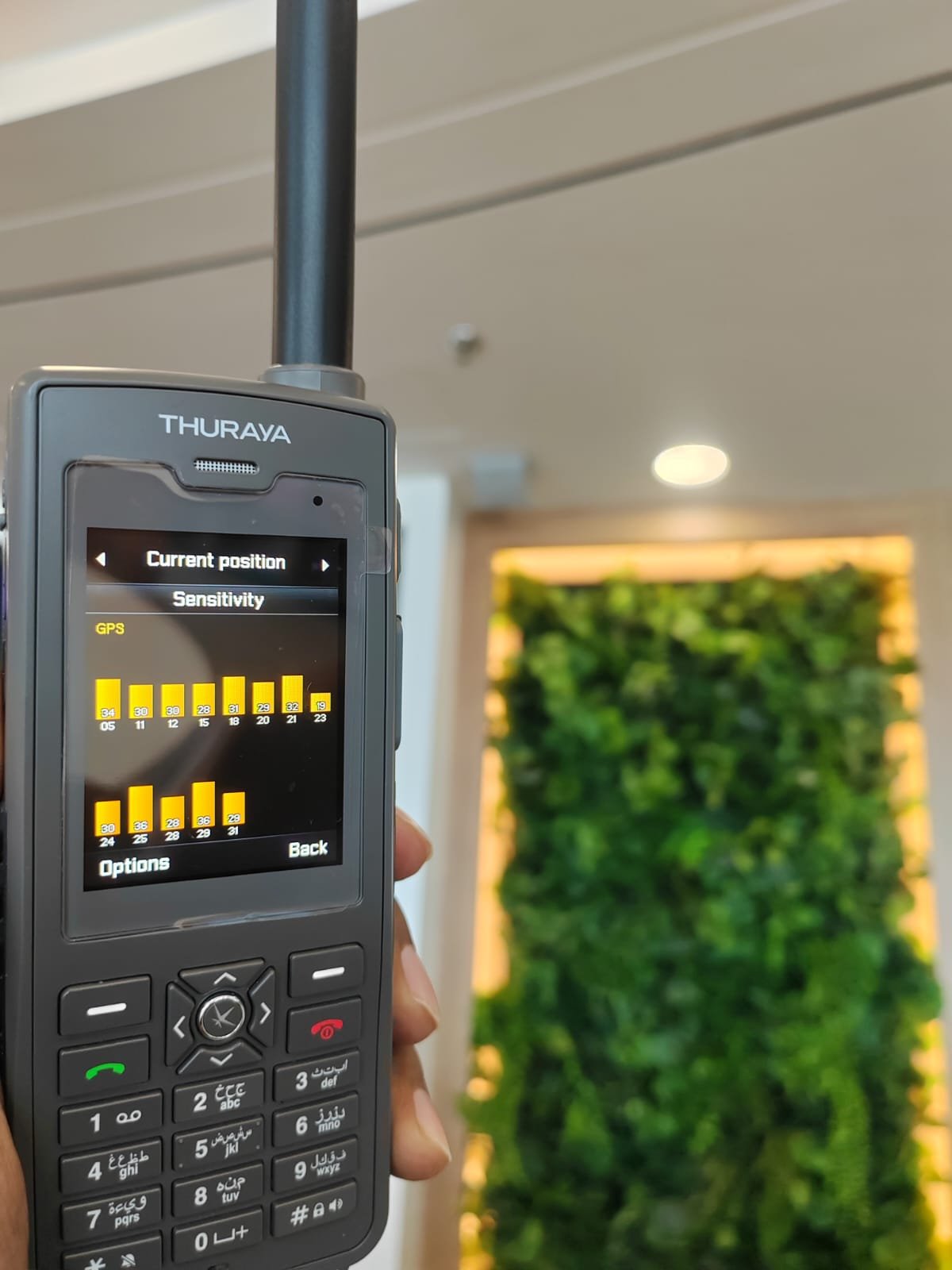 Thuraya satellite communication system testing and commissioning